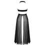 Robe longue fendue Do not Disturb F412 - Noir Handmade