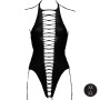Body Jordan Open Work Noir Effet Corset