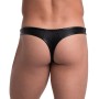 String homme similicuir noir