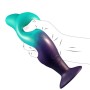 Gode Anal Gonflable en Silicone Vert 10 cm