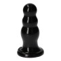 Plug anal noir Olmo 16 x 6 cm