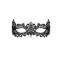 Masque dentelle noire avec ruban satin