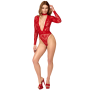 Body String Rouge Lovebite F416 Noir Handmade