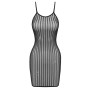 Robe sexy noire reflets argentés