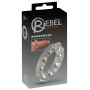 Cock Ring Transparent avec Billes Métalliques Rebel