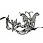 Masque Libertin Métal Noir Papillon Bc12